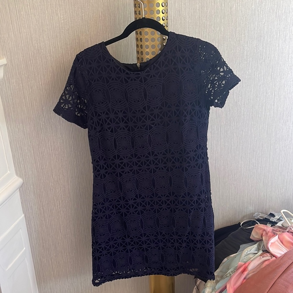 Navy lace Lulus dress